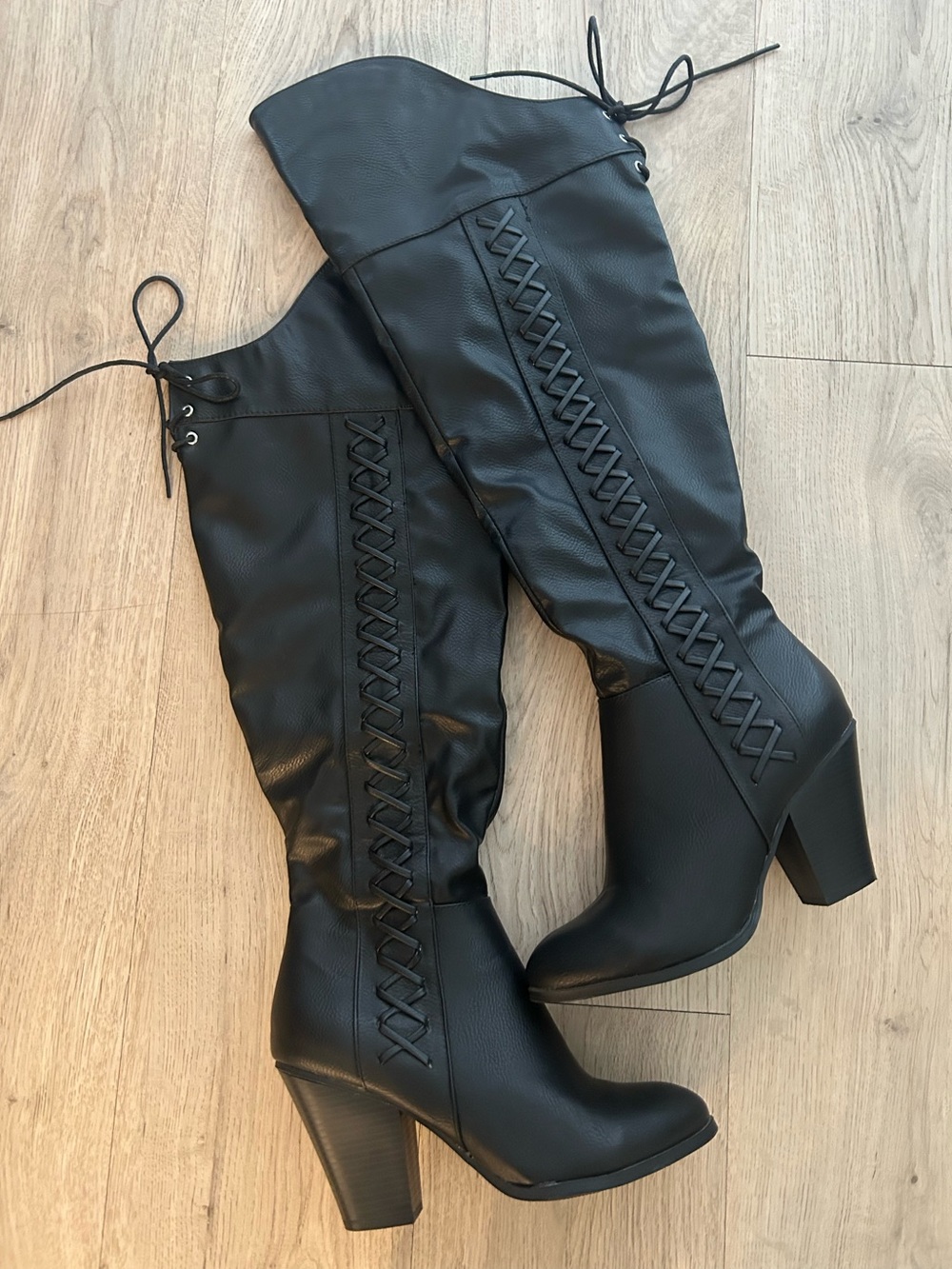 Journee Collection | Black Over the knee boot